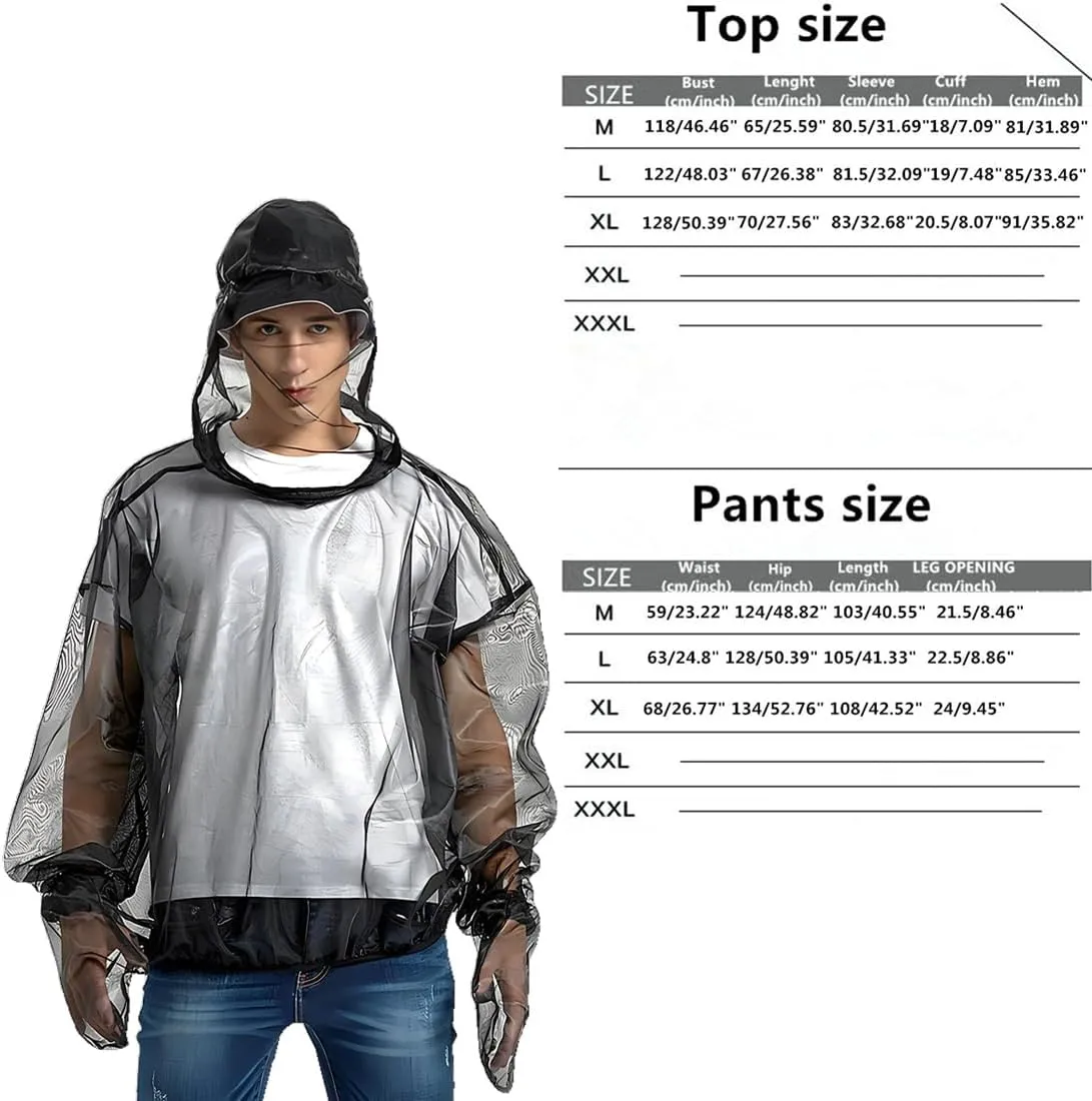 Mosquito Netting Insect Repellent Clothing Mosquito Bug Jacket Full Body Mosquito Net Suit Mosquito Shirt Proof Resistant