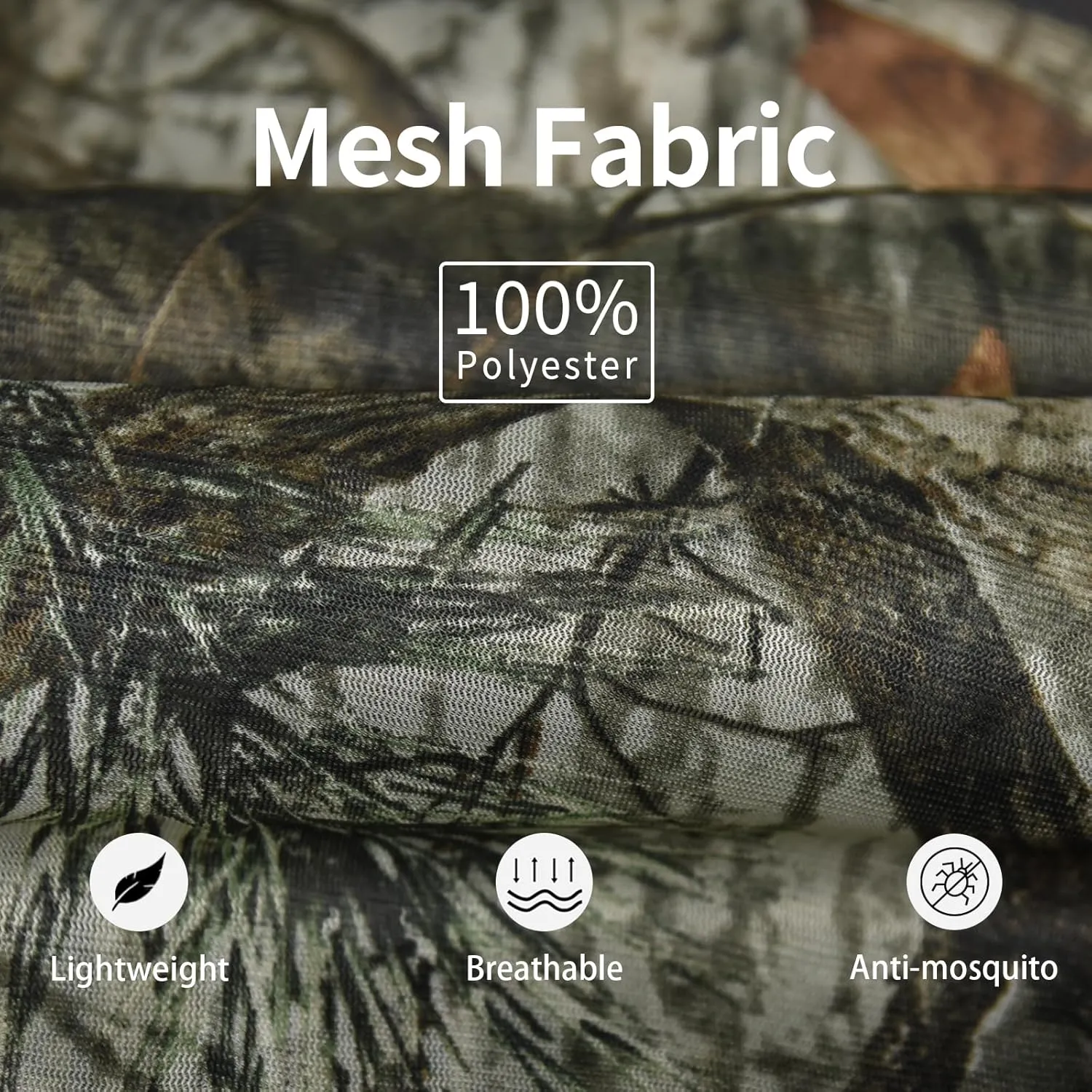 Mosquito Netting Suit Bug Net Mesh Clothing with Hood Outdoor Garden Hunting Camo Protection from Fly Insects Bugs