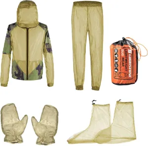 Mosquito Suit for Men & Women, Bug Net Mesh Jacket, Pants, Gloves & Shoe Covers with Carrybag for Outdoor Protection
