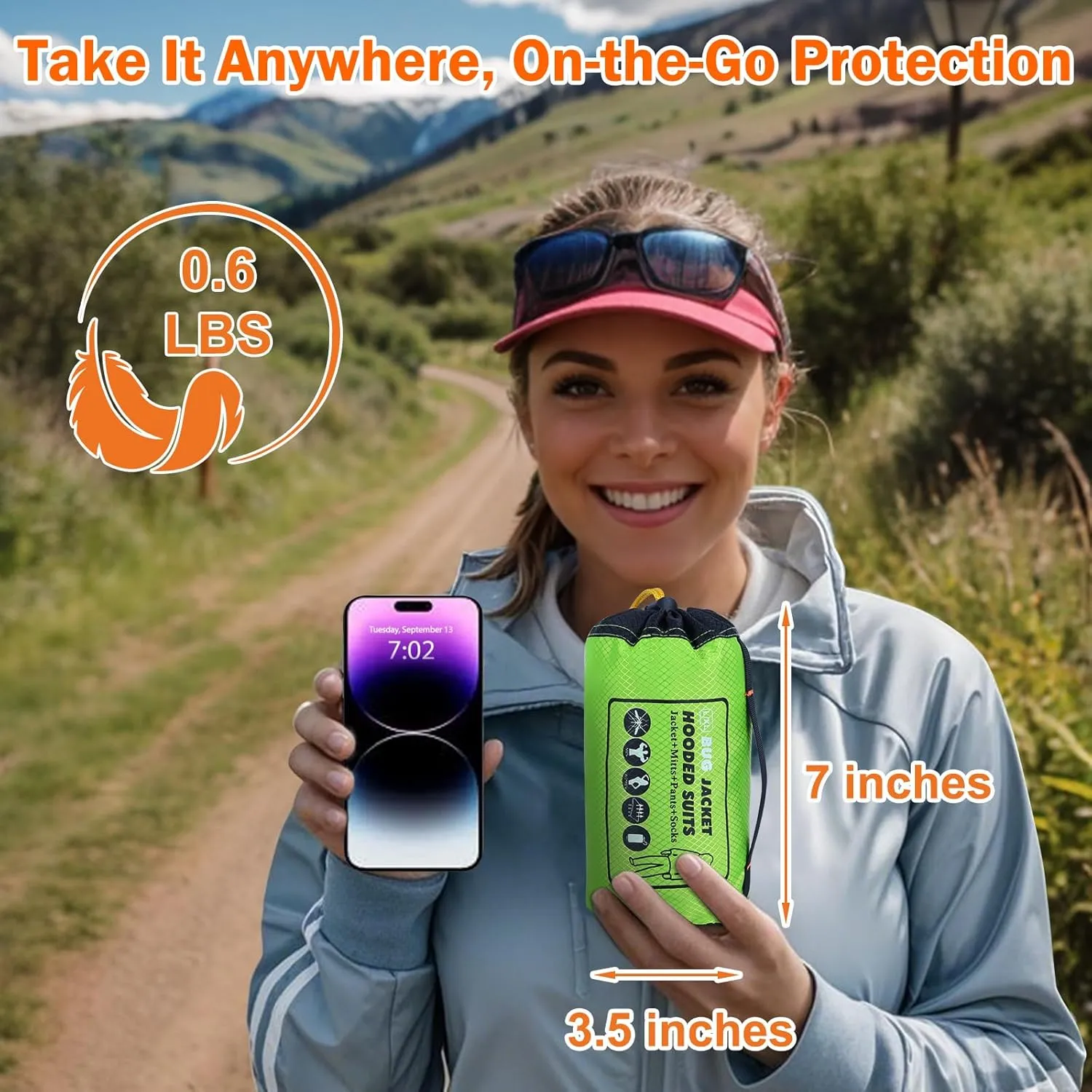 Mosquito Suit - Full Body Bug Jacket, Pants, Gloves & Socks - Outdoor Bug Protection for Gardening, Fishing, Hiking