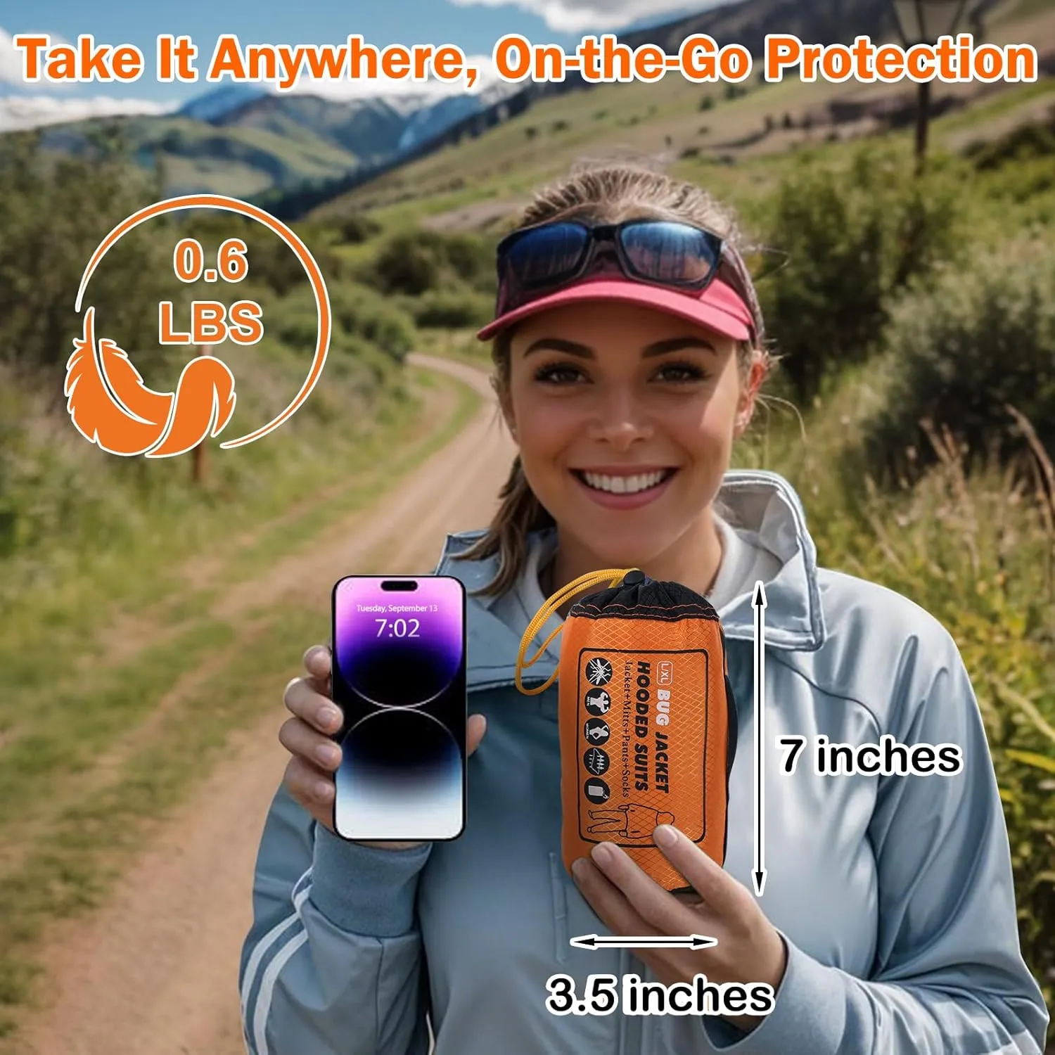 Mosquito Suit - Full Body Bug Jacket, Pants, Gloves & Socks - Outdoor Bug Protection for Gardening, Fishing, Hiking