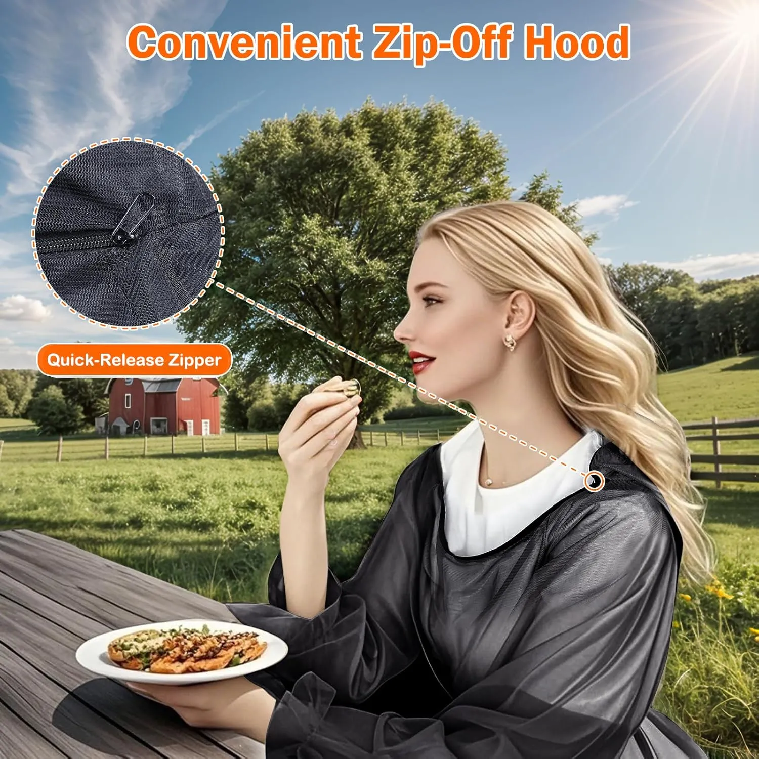 Mosquito Suit - Full Body Bug Jacket, Pants, Gloves & Socks - Outdoor Bug Protection for Gardening, Fishing, Hiking