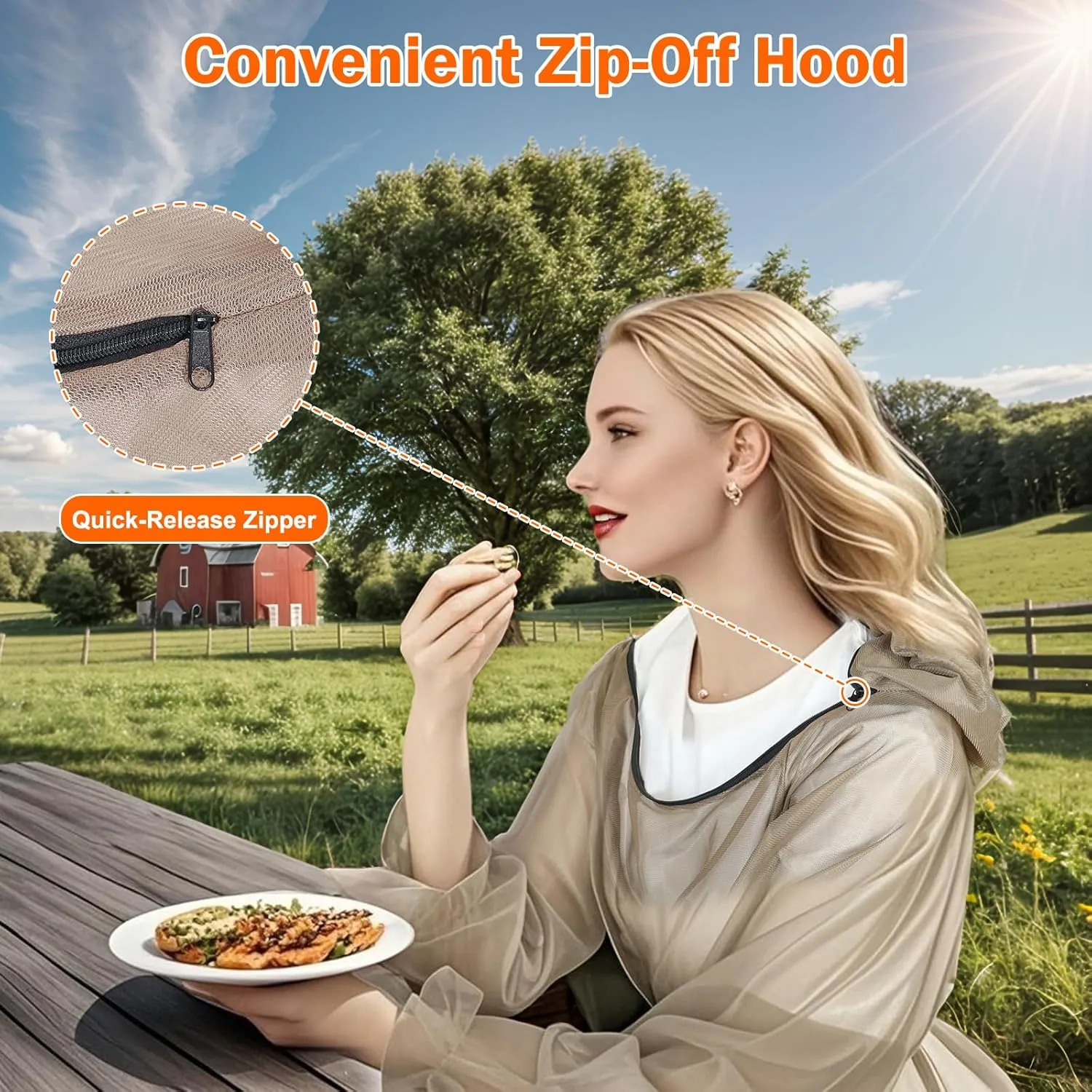 Mosquito Suit - Full Body Bug Jacket, Pants, Gloves & Socks - Outdoor Bug Protection for Gardening, Fishing, Hiking