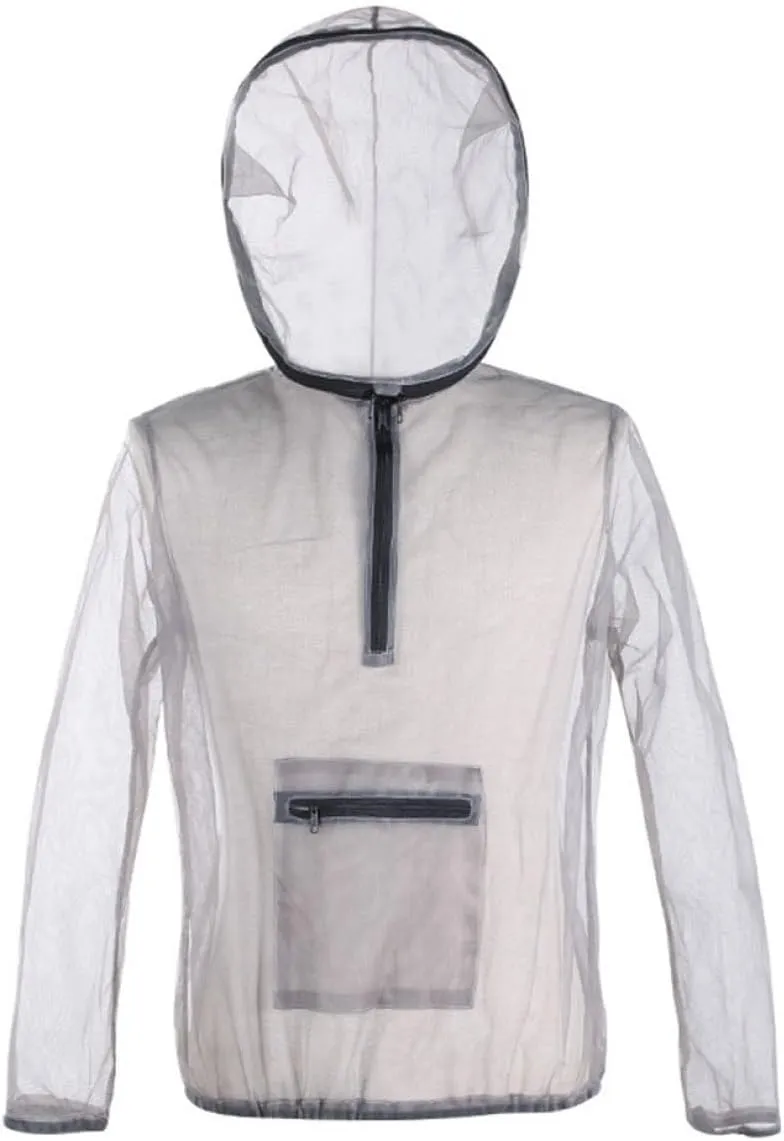 Mosquito Suits for Adult|Mosquito Suit with Hooded Midge Net Summer Mesh Insect Protection Clothing Breathable Bug-proof Lightweight Protection for Fishing Camping Outdoor XXL