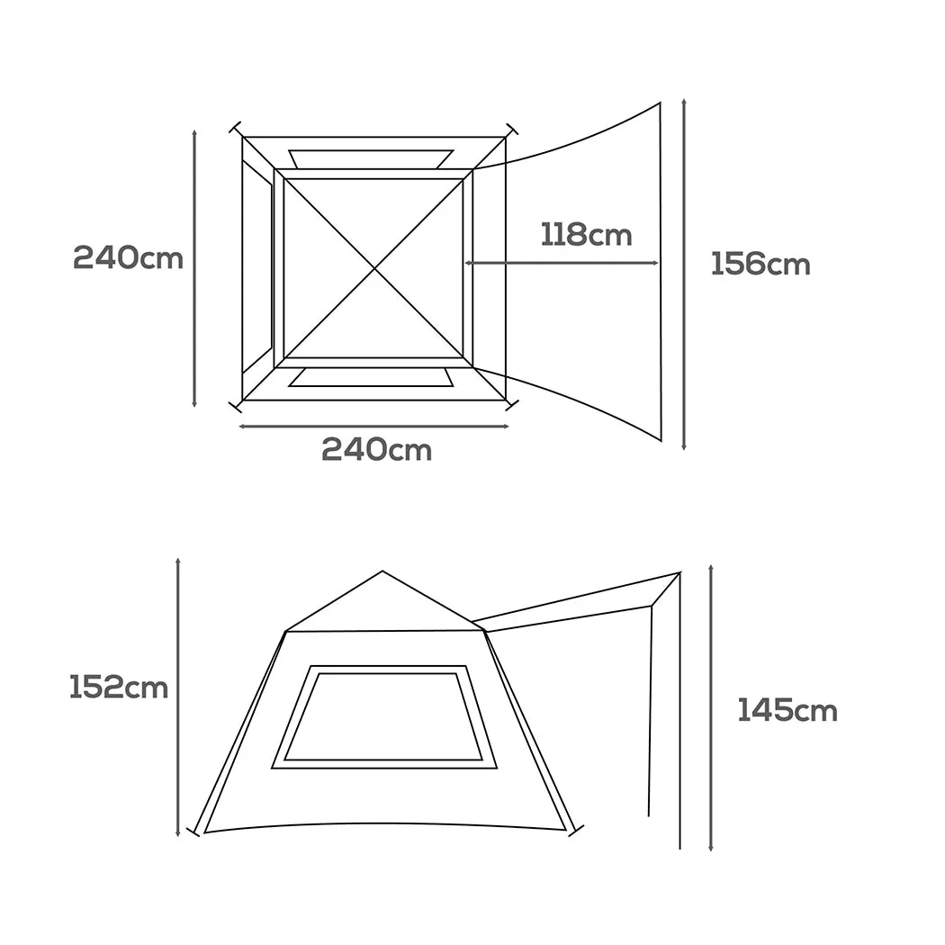 Mountview Instant Pop up Camping Tent