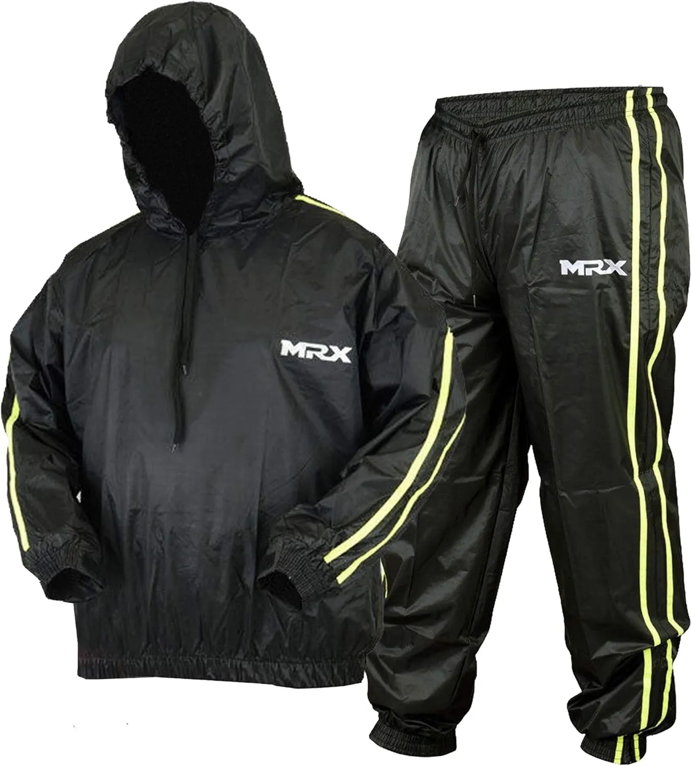 MRX Heavy Duty Sweat Suit for Men & Women Workout Training & Exercise Waterproof Sauna Suit Weight Loss Track Suits Sets
