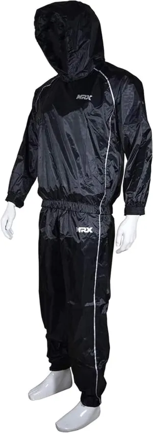 MRX Heavy Duty Sweat Suit for Men & Women Workout Training & Exercise Waterproof Sauna Suit Weight Loss Track Suits Sets