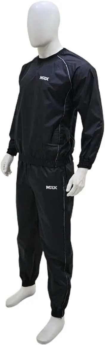 MRX Heavy Duty Sweat Suit for Men & Women Workout Training & Exercise Waterproof Sauna Suit Weight Loss Track Suits Sets