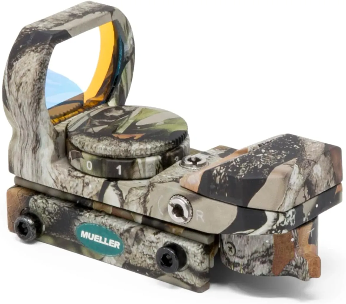 Mueller Optics | 1x22x33 Quick Shot Tactical Red Dot Scope | Reflex Sight, Adjustable Reticle, Automatic Brightness Control, Water-Proof and Shock-Proof