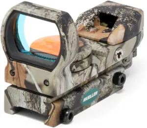 Mueller Optics | 1x22x33 Quick Shot Tactical Red Dot Scope | Reflex Sight, Adjustable Reticle, Automatic Brightness Control, Water-Proof and Shock-Proof