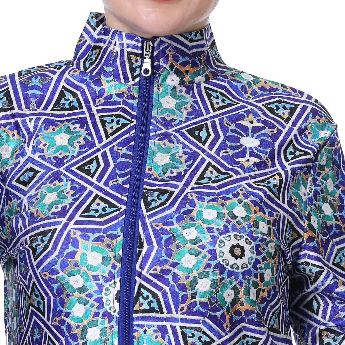 Muslim Swimsuit for Women Plus Size Burkini Modest Islamic Swimwear Full Cover Hijab Top Pants Fat Bathing Suit