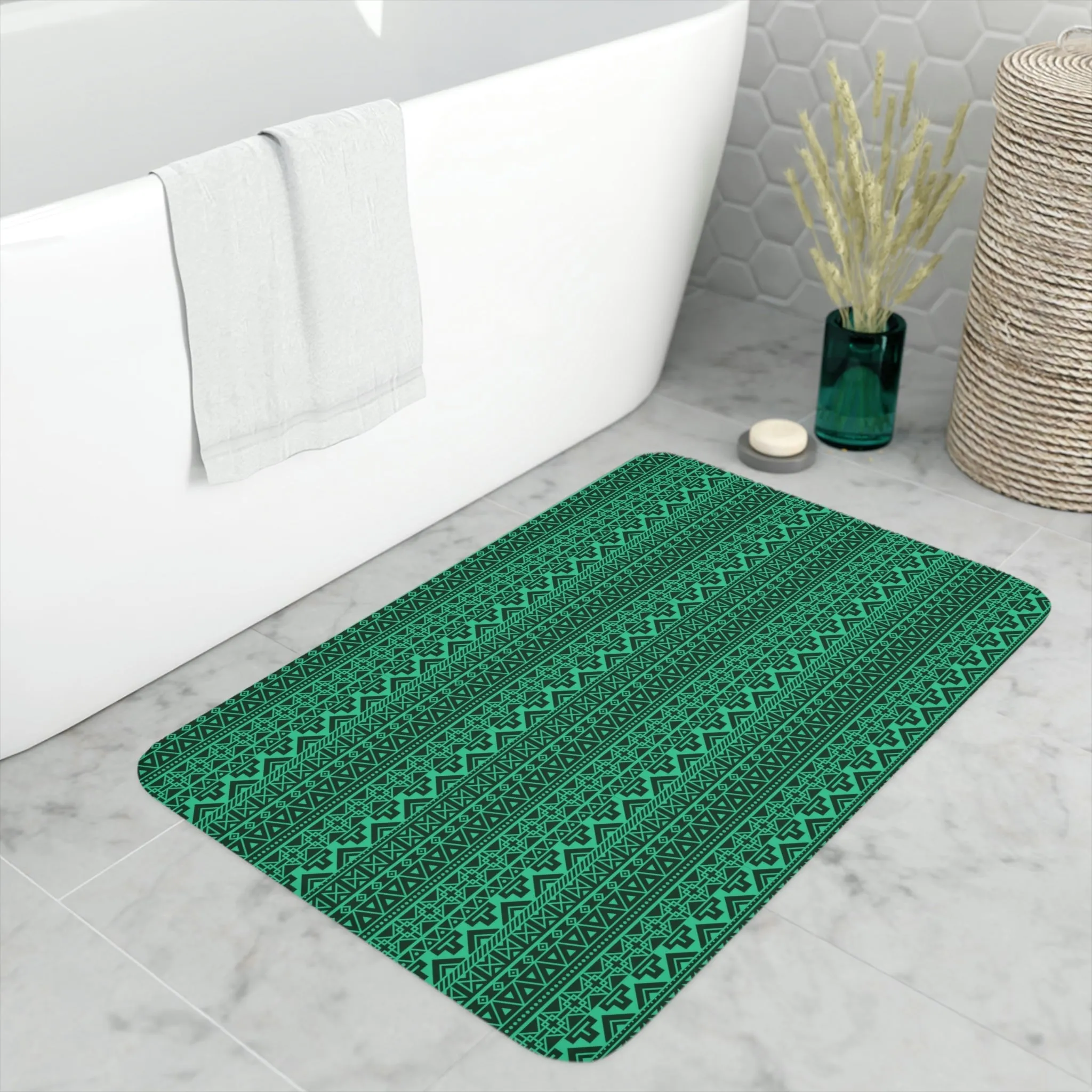 Native Print Foam Bath Mat