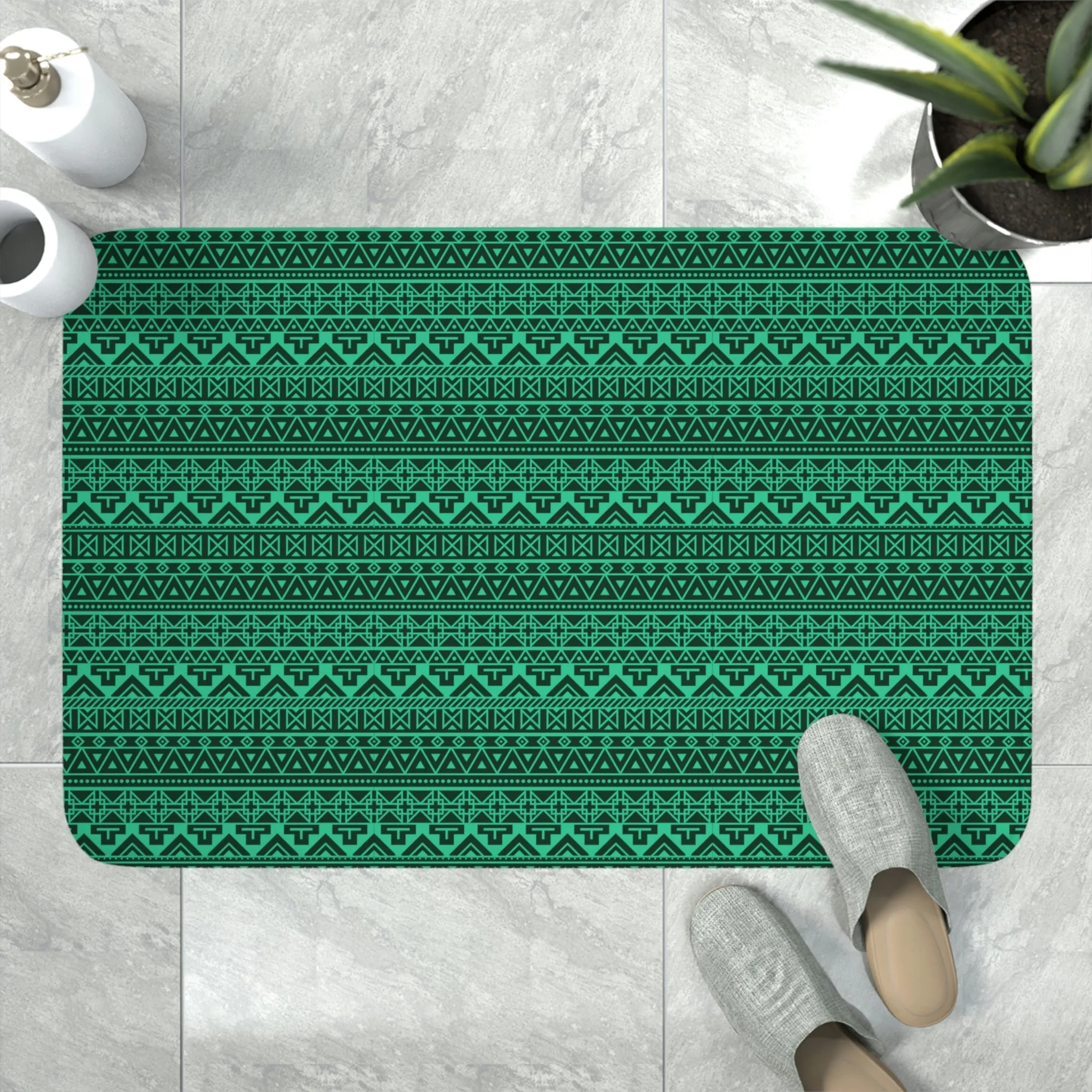 Native Print Foam Bath Mat