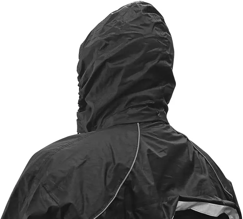 Nelson Rigg Stormrider Rain Suit; 100% Waterproof, Pants and Jacket Included with Reflective Striping (Hi-Vis Yellow/Black, 3X-Large)