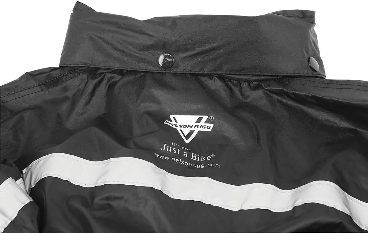 Nelson Rigg Stormrider Rain Suit; 100% Waterproof, Pants and Jacket Included with Reflective Striping (Hi-Vis Yellow/Black, 3X-Large)