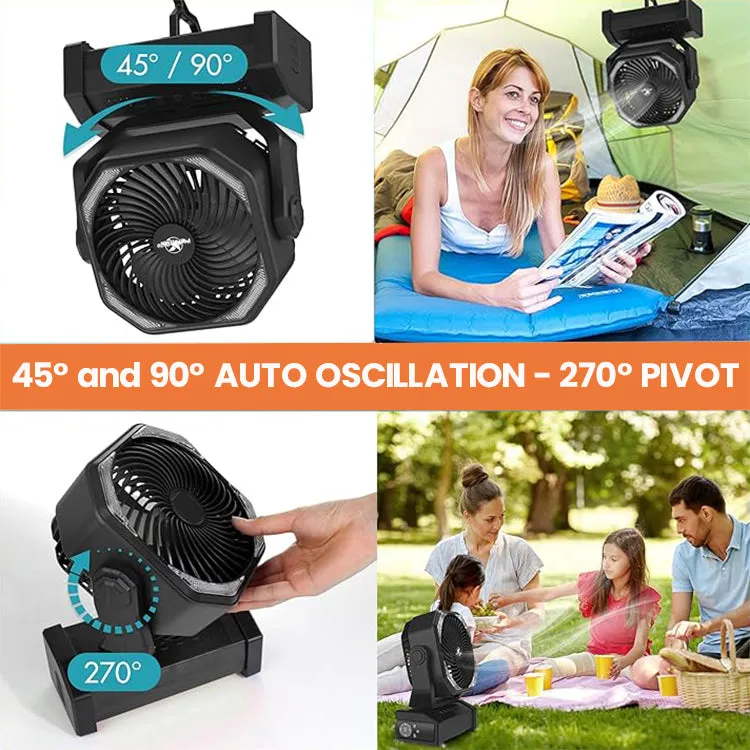 NEW!  PortaBreeze D12 Rechargeable Camping Fan