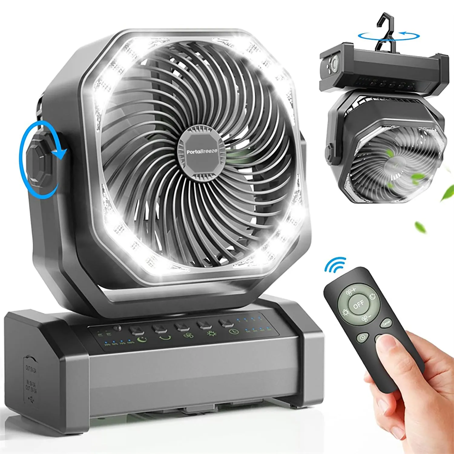 NEW!  PortaBreeze D12 Rechargeable Camping Fan