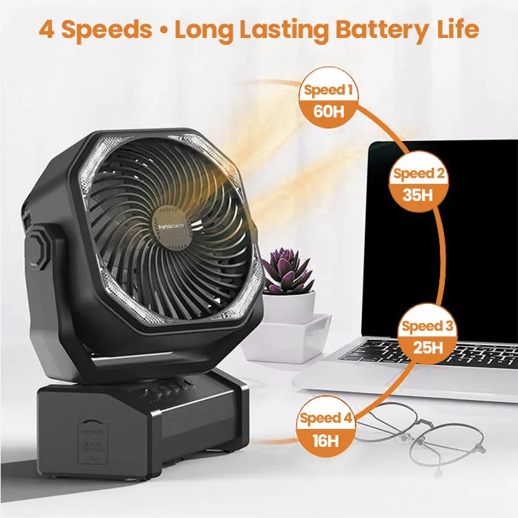 NEW!  PortaBreeze D12 Rechargeable Camping Fan