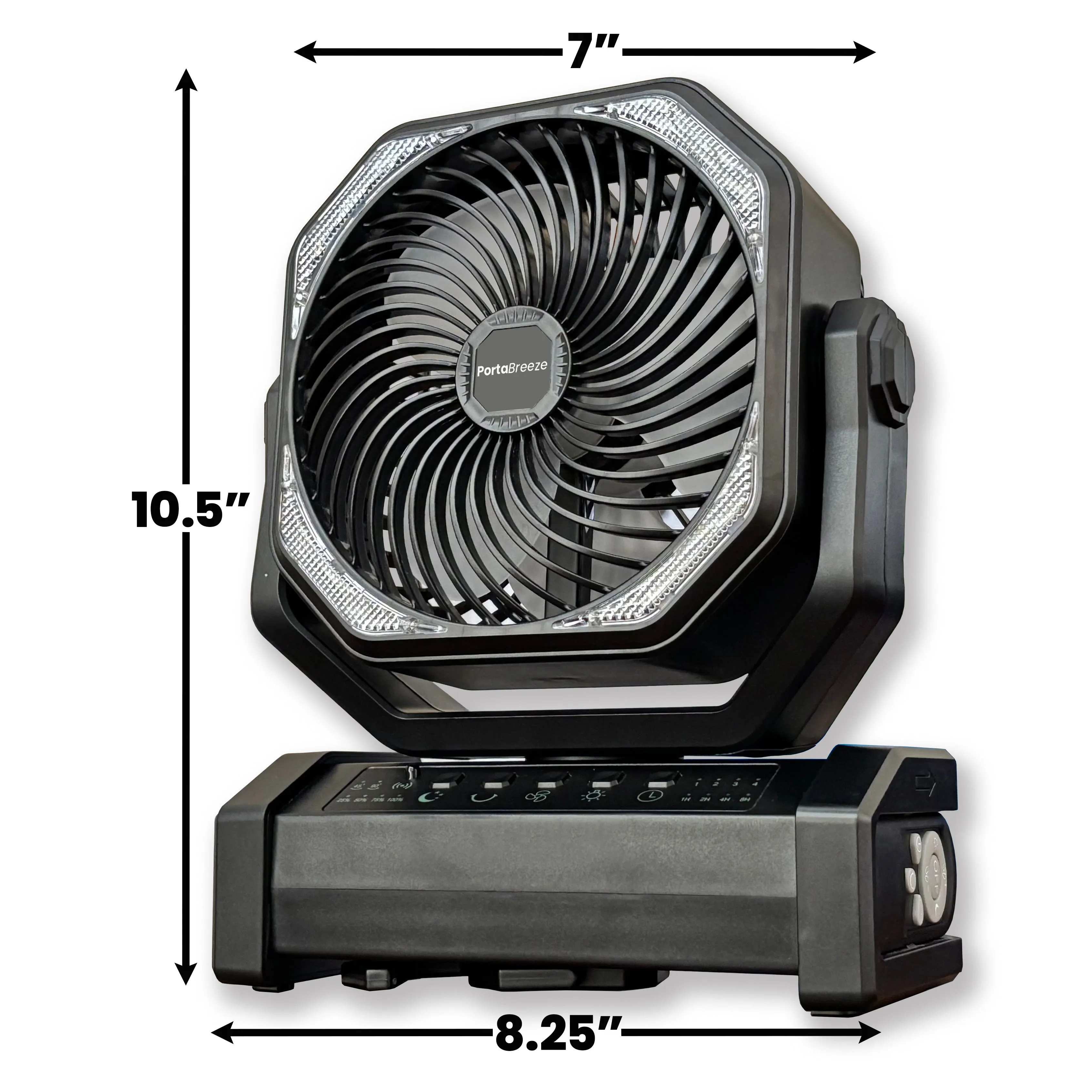 NEW!  PortaBreeze D12 Rechargeable Camping Fan