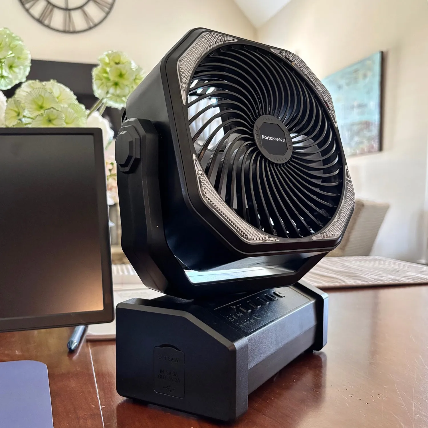 NEW!  PortaBreeze D12 Rechargeable Camping Fan