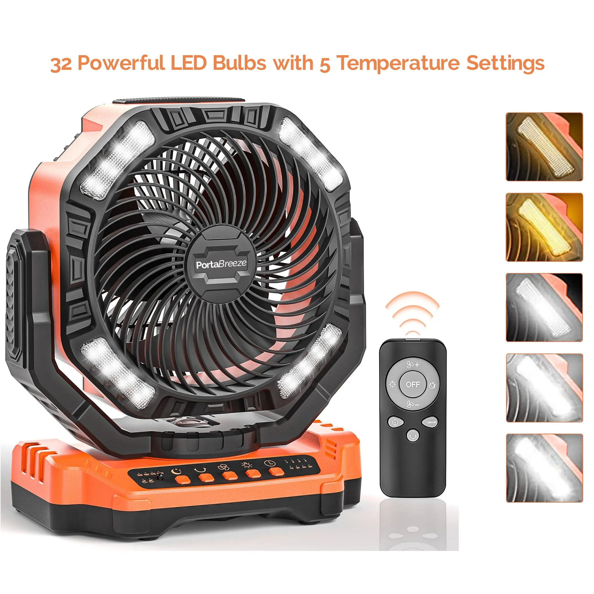 NEW!  PortaBreeze D13 Rechargeable Camping Fan