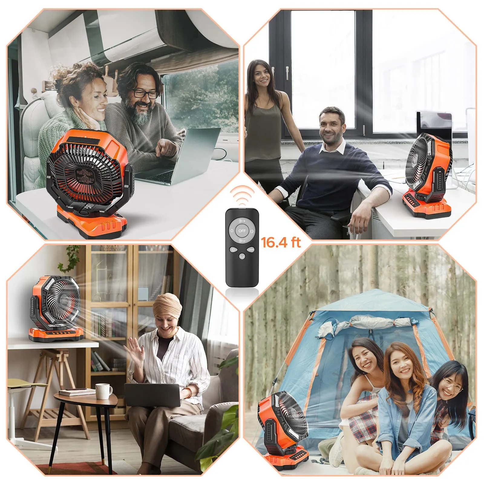 NEW!  PortaBreeze D13 Rechargeable Camping Fan