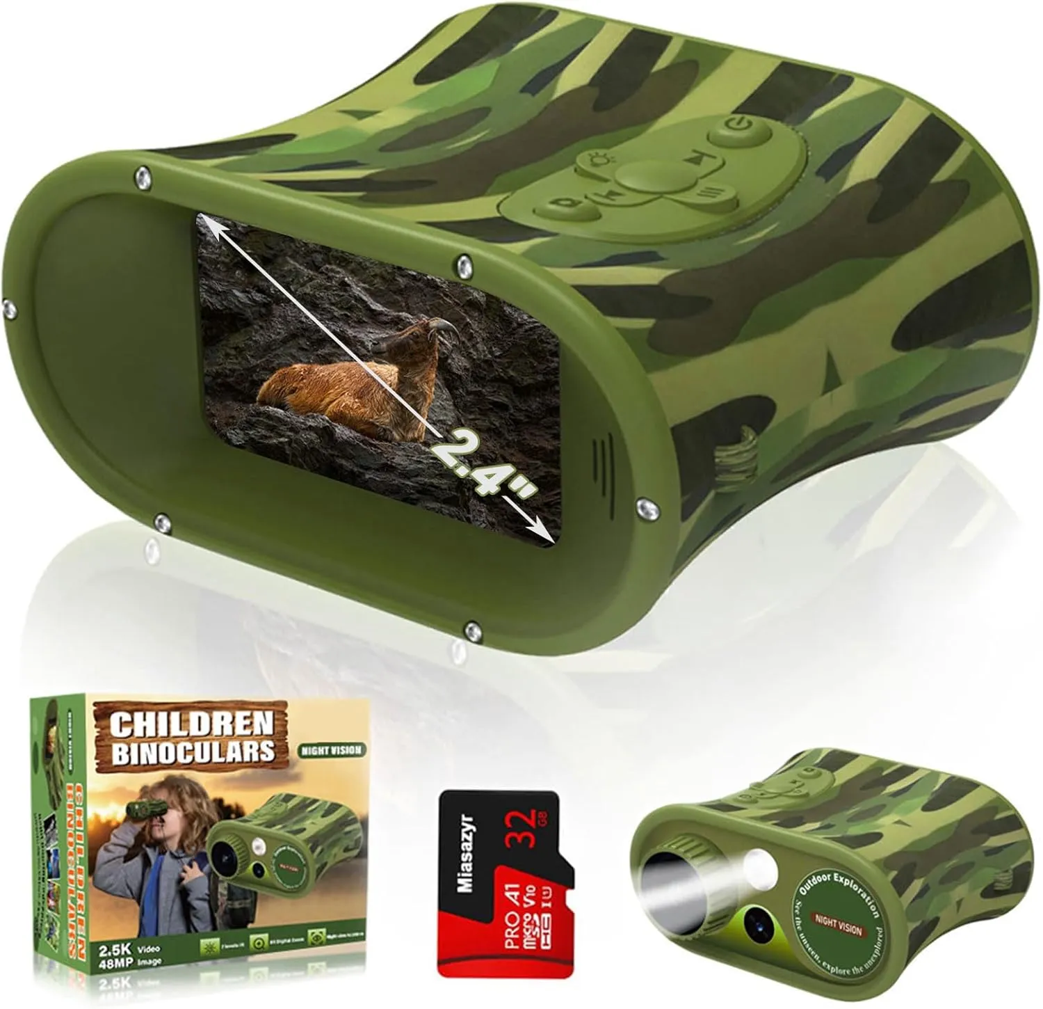 Night Vision Binoculars Digital Goggles - 4K Night Vision Binoculars,for Boys Girls Children Digital Binoculars for Kids 8-12 Years Outdoor Adventure