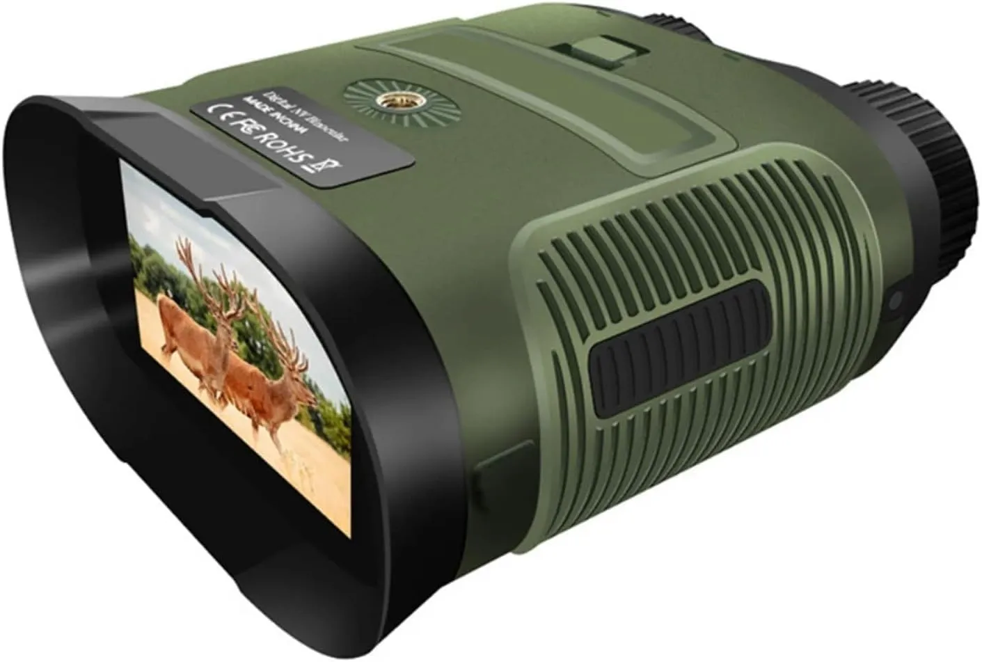Night Vision Binoculars for Adults, 1080P Night Vision Binoculars 850nm Infrared HD 8X Digital Zoom Telescope Night Goggles for Camping Surveillance 350 M for Hunting & Camping (Green 1)