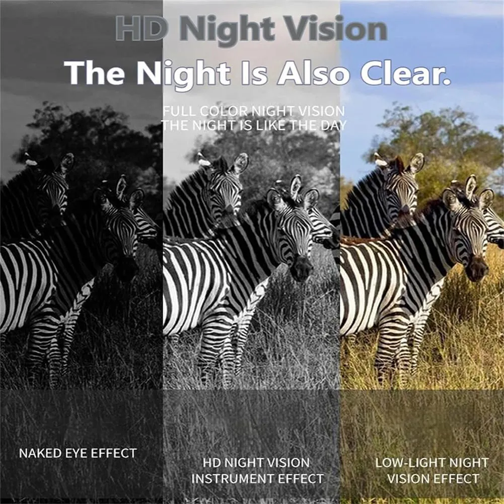 Night Vision Goggles 4K Night Vision Monocular/Binoculars Full-Color Travel Infrared Monoculars - 32GB TF Card Included for Travel, Camping, Hunting, Surveillance