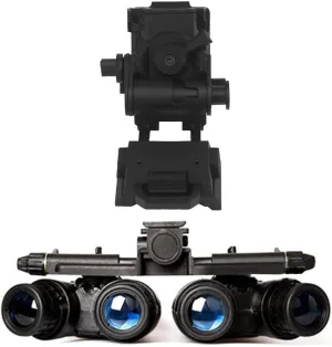 Night Vision Goggles, Four-Tube Binocular Night Vision with Goggles Mount Cosplay Prop for PVS15/PVS18/GPNVG18 - Black