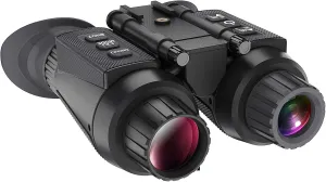 Night Vision Goggles Head Mounted Binoculars, Outdoor Helmet Mounted Infrared HD Night Vision Binoculars Goggles with Head Strap