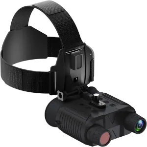 Night Vision Goggles Head Mounted, Military Grade Night Vision Binoculars, with a 32GB Memory Card Tactical Helmet for Hunting Surveillance