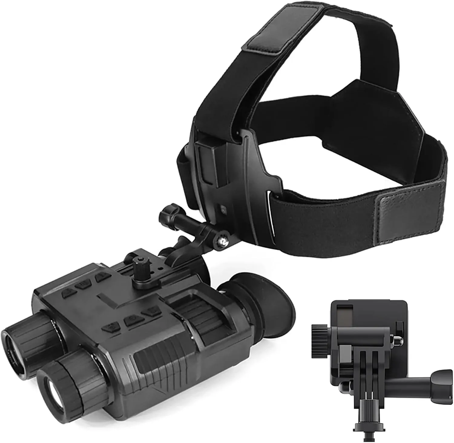 Night Vision Goggles Head Mounted,4K Night Vision Binoculars for Adults,Dual-Screen Binocular Naked-Eye 3D Display,8X Digital Zoom,with 32GB SD Card and Bracket