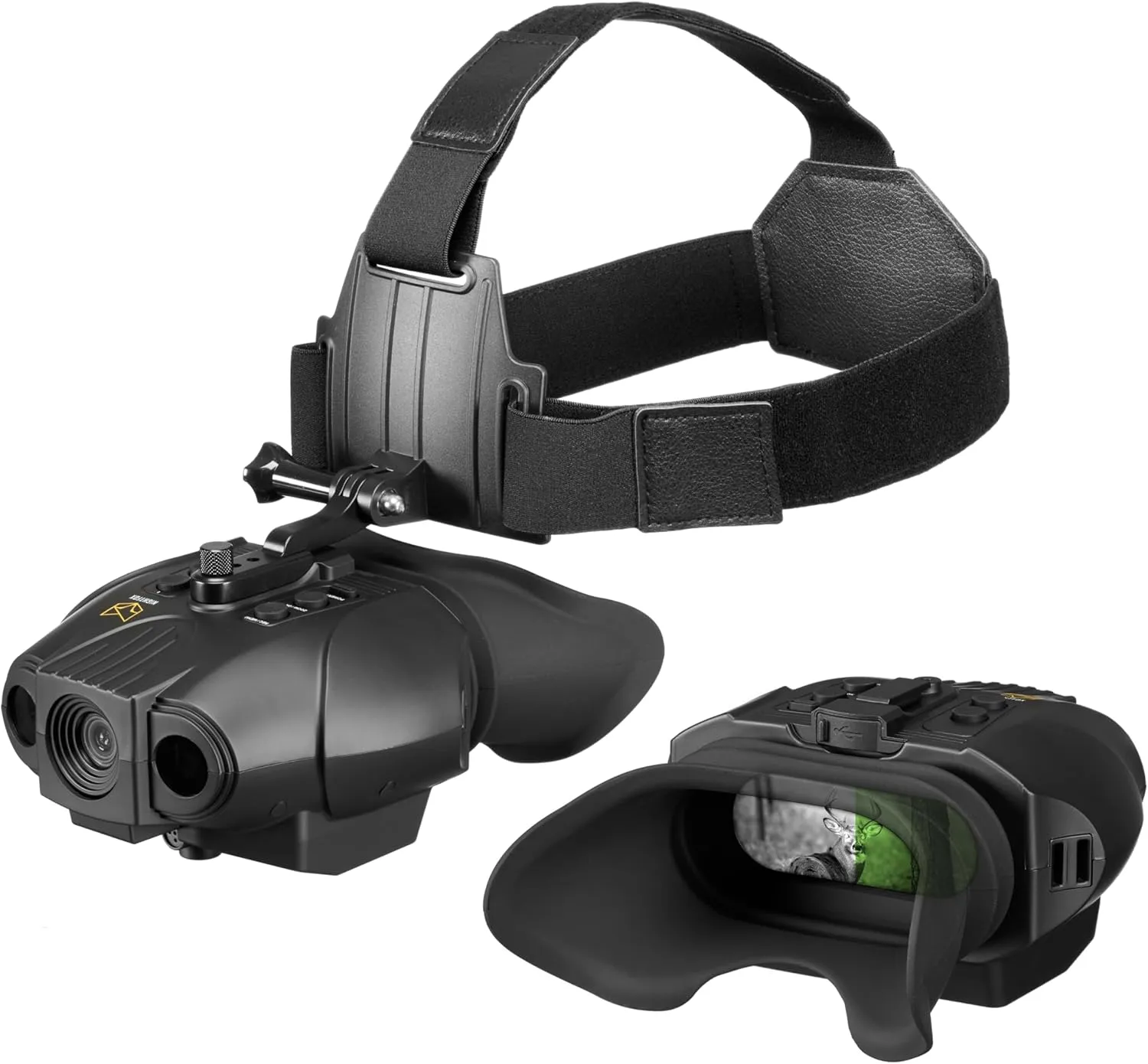 Night Vision Goggles - Nightfox Swift 2 Pro NVG Goggles, Head or Helmet Mounted, Wide FOV, 1x Magnification NVGs, 1080p Video Recording, Stealth Infrared 940nm IR, Tactical Digital NODs for Airsoft