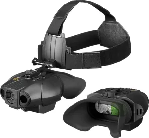 Night Vision Goggles - Nightfox Swift 2 Pro NVG Goggles, Head or Helmet Mounted, Wide FOV, 1x Magnification NVGs, 1080p Video Recording, Stealth Infrared 940nm IR, Tactical Digital NODs for Airsoft