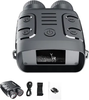 Night Vision Goggles,1080P 984ft 7 Level Digital Infrared Night Vision Goggles 850NM,2.4" Large Viewing Screen 5X Optical Zoom can Save Photo and Video