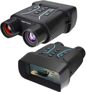 Night Vision Goggles/4K Night Vision Binoculars/Digital Night Vision with 8X Digital Zoom, 350M-400M Views in Total Darkness, Include 32GB Card