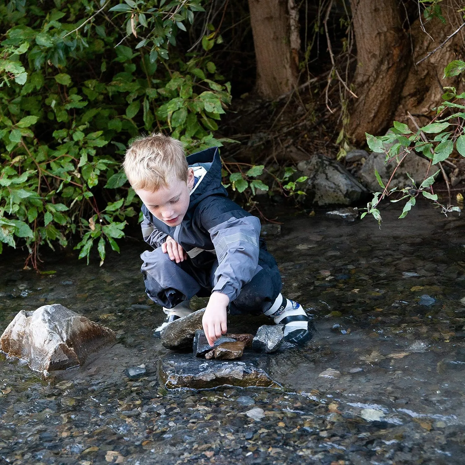 OAKI Rain and Trail Suit - The Ultimate Kids & Toddler Rain Suit for Boys & Girls - Perfect Muddy Buddy Rain Overalls Toddler