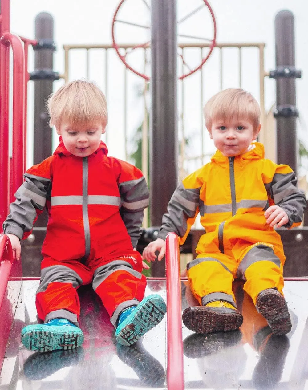 OAKI Rain and Trail Suit - The Ultimate Kids & Toddler Rain Suit for Boys & Girls - Perfect Muddy Buddy Rain Overalls Toddler