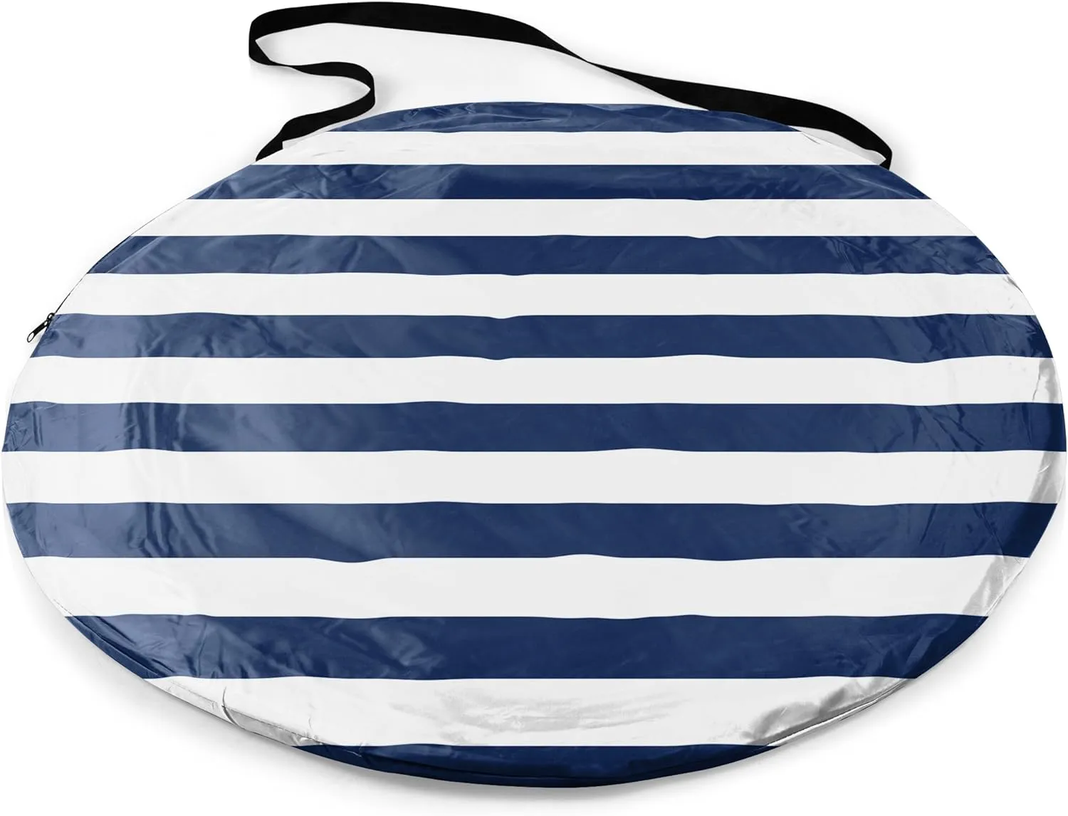 ONIVA - a Picnic Time brand - Manta Portable Beach Tent - Pop Up Tent - Beach Sun Shelter Pop Up, (Navy Blue & White Stripe)