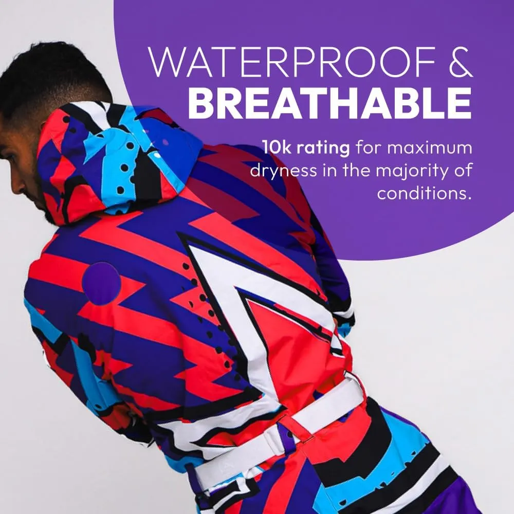 OOSC Fresh Prince Ski Suit Men | Stylish Retro | Waterproof, Breathable & Insulated | Recycled Polyester