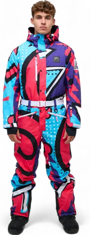 OOSC Fresh Prince Ski Suit Men | Stylish Retro | Waterproof, Breathable & Insulated | Recycled Polyester