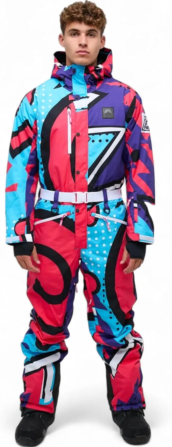 OOSC Fresh Prince Ski Suit Men | Stylish Retro | Waterproof, Breathable & Insulated | Recycled Polyester