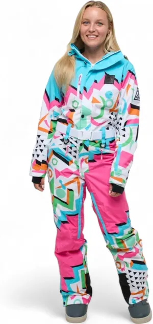 OOSC Nuts Cracker Womens Ski Suit | Stylish Retro | Waterproof, Breathable & Insulated Synthetic | Recycled Polyester