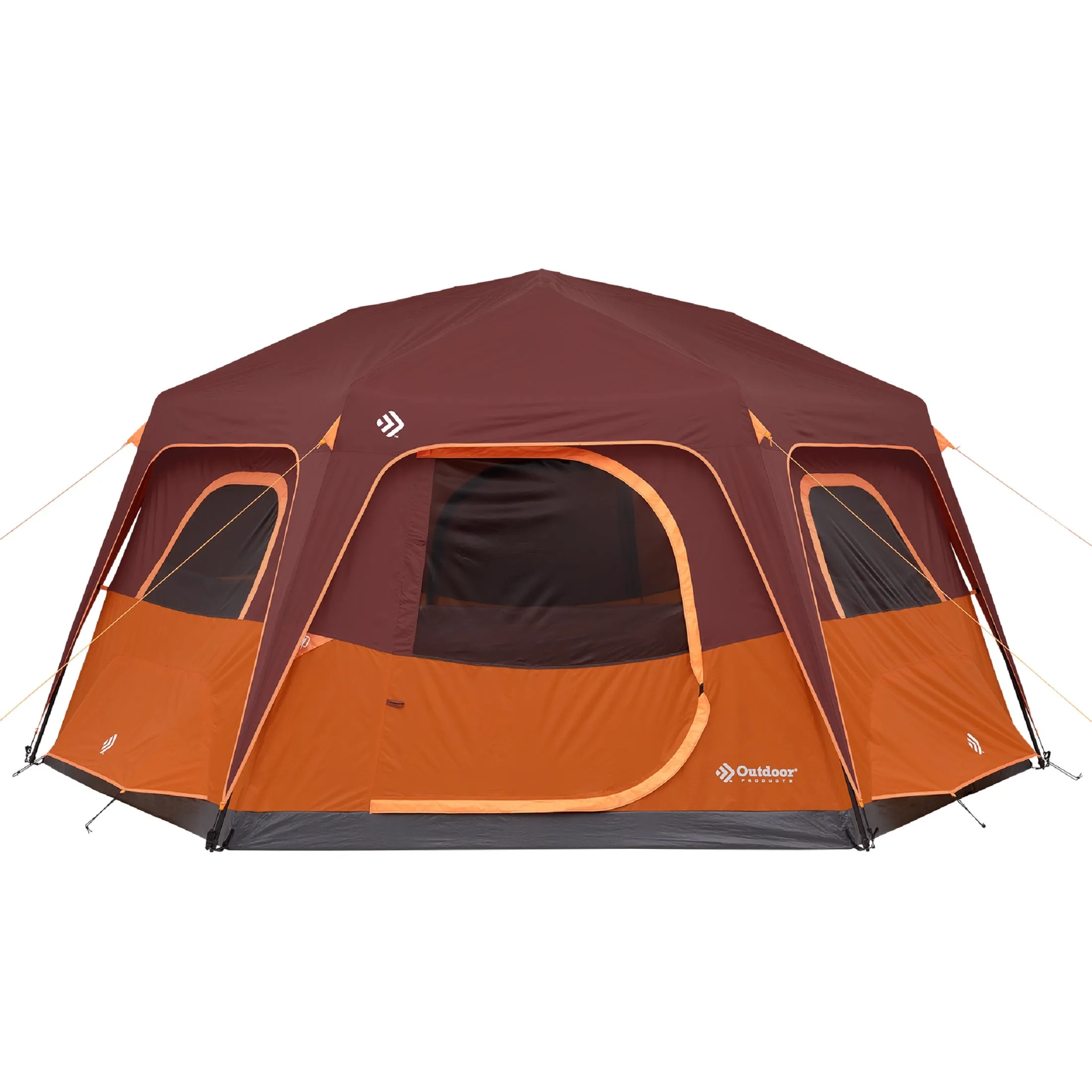 OUTDOOR 8 Person Instant Lighted Hexagon Tent 15' x 13'