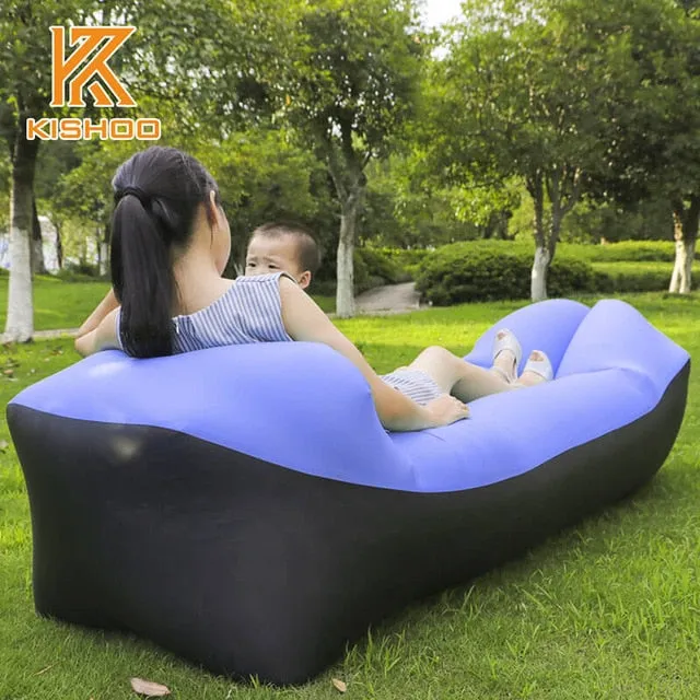 Outdoor Camping Mat Picnic Mat Beach Mat Inflatable Sofa Lazy Bag Air Sofa Bed Moisture-Proof Pad Inflatable Air Lounger Chair