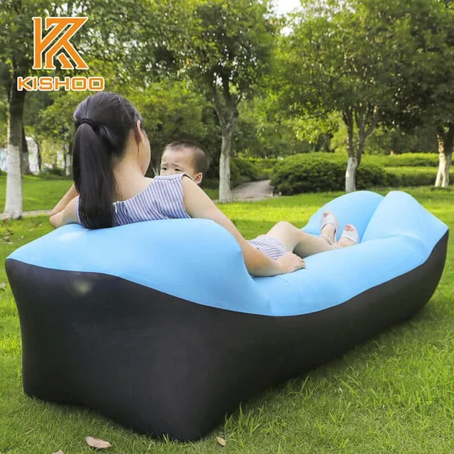 Outdoor Camping Mat Picnic Mat Beach Mat Inflatable Sofa Lazy Bag Air Sofa Bed Moisture-Proof Pad Inflatable Air Lounger Chair