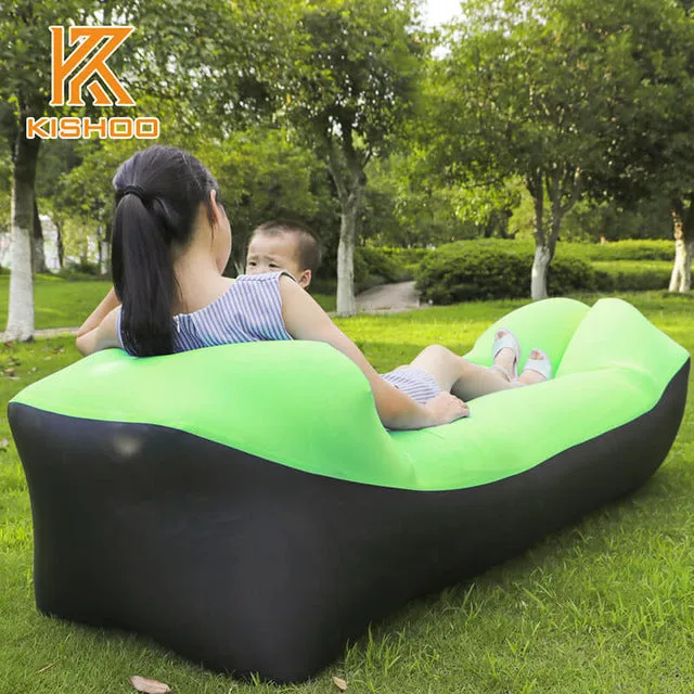 Outdoor Camping Mat Picnic Mat Beach Mat Inflatable Sofa Lazy Bag Air Sofa Bed Moisture-Proof Pad Inflatable Air Lounger Chair