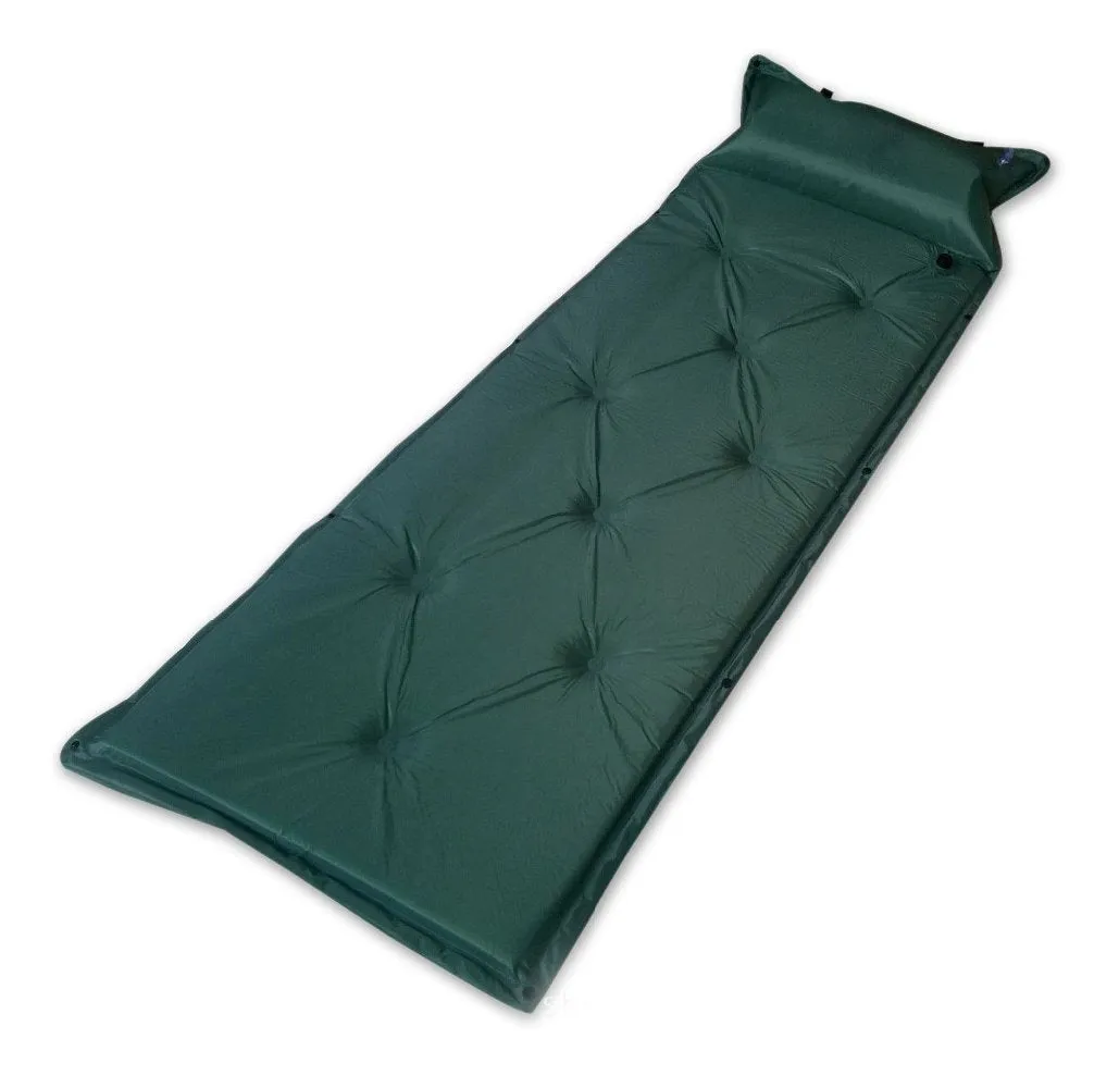 Outdoor Camping Sleeping Mat with Inflatable Cushion