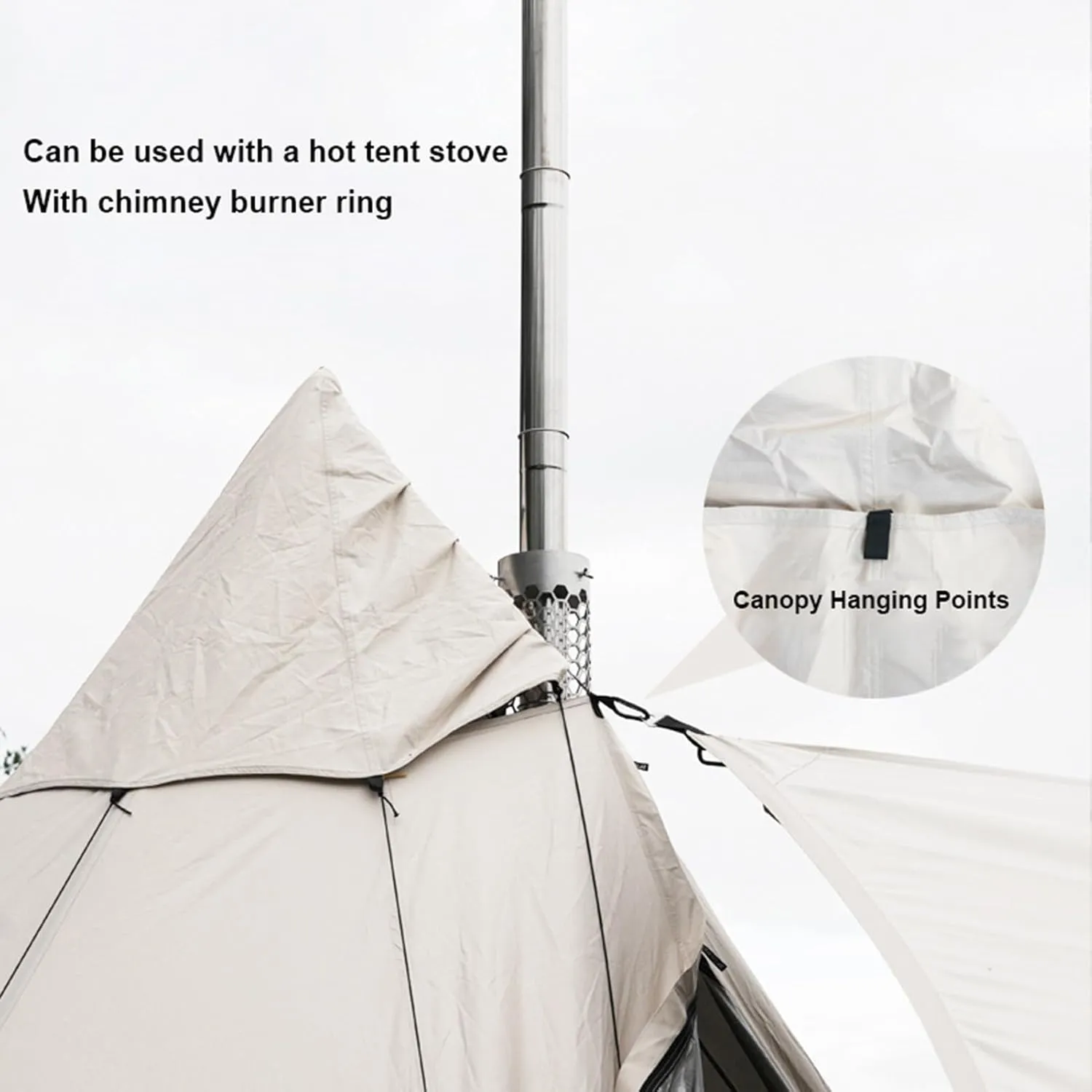 Outdoor Camping Tent Double Layer Oxford Cloth Self-Driving Tour Cabin Tent Easy Set Up Outdoor, Hiking Mountaineering Travel
